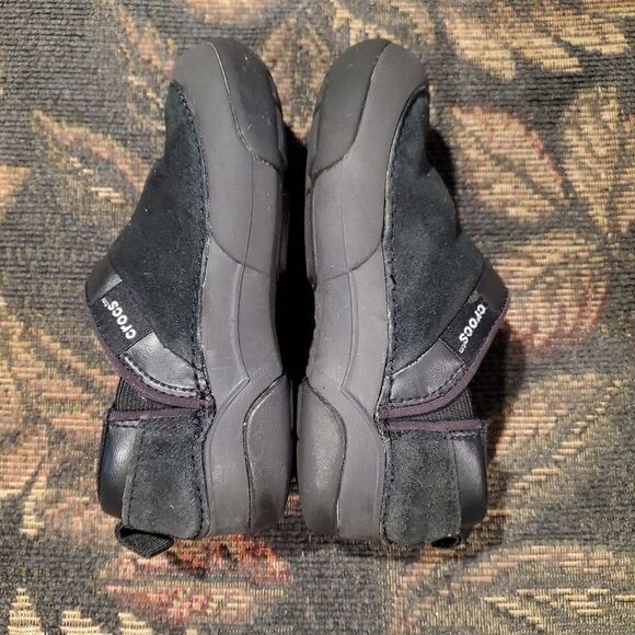 CROCS Unisex Clog Black Suede Slip On Shoes Size C 10 - Picture 5 of 6